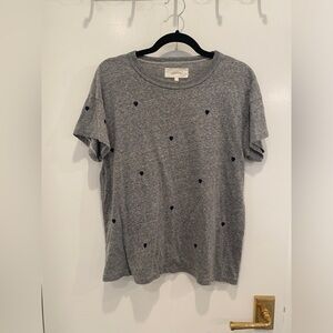 The Great Boxy Crewneck T-shirt with Heart Embroidery